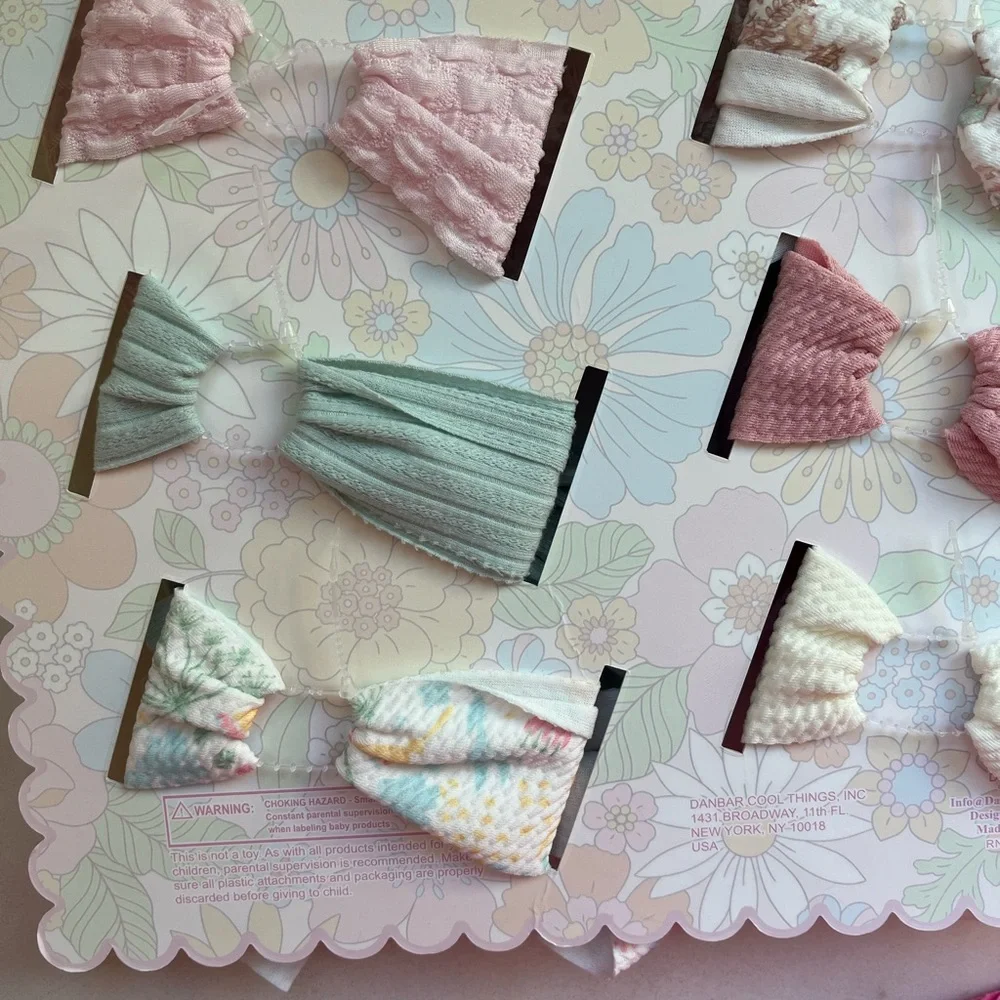 Baby/ Kids Hair Bow Set - Pink, Green, Cream, Floral